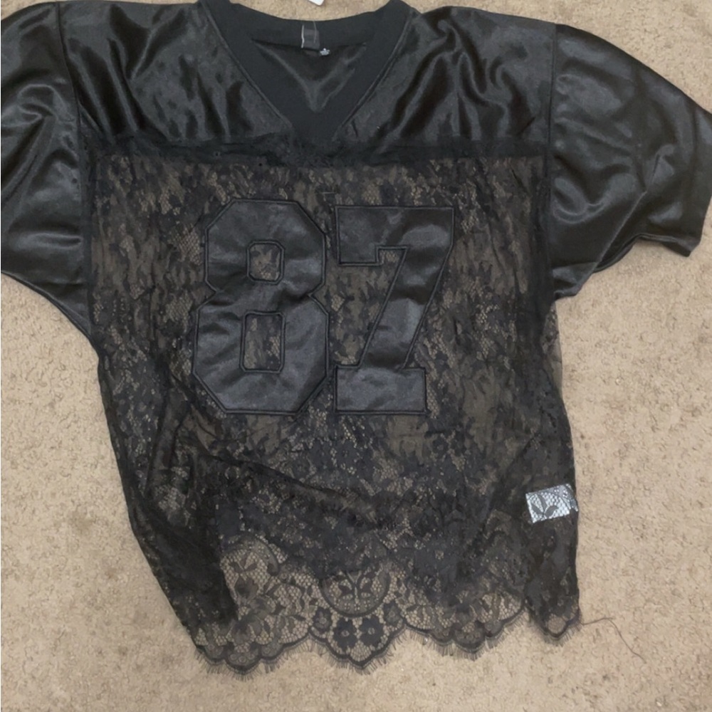 Windsor Black Lace Mesh Top